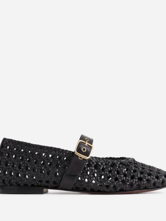 Madewell Shoes - Madewell Remy Black Woven Mary Jane Loafer